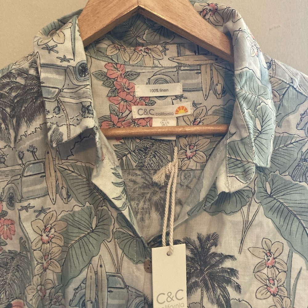 C& C California  Crop Floral Top